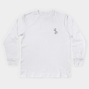 Joystick Line Drawing Kids Long Sleeve T-Shirt